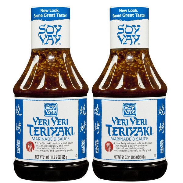 Soy Vay Veri Veri Teriyaki Marinade and Sauce, 21 oz (Pack of 2)