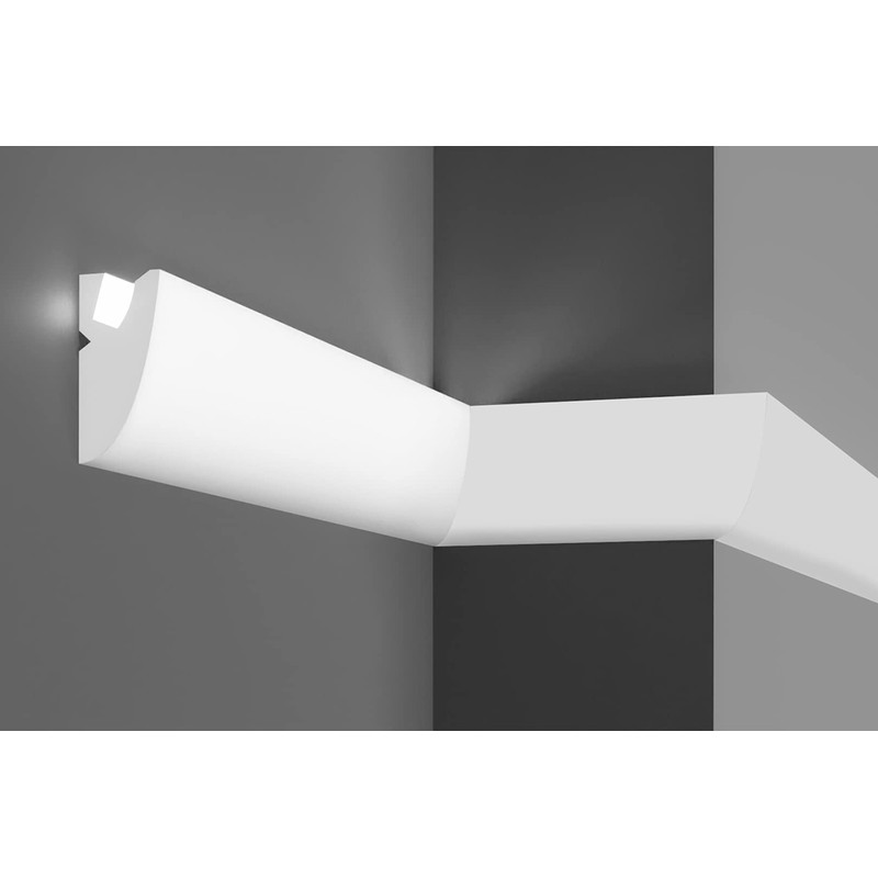 KD304 LED Installation Profile Polystyrene with Hard Coating, Drywall Stucco