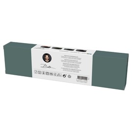 BITZ Mini Bowl Set Diameter 7.5 cm Set of 4 Black / Dark