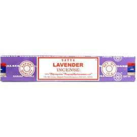 Satya Nag Champa Lavender Incense Sticks | x1 pack | comes with SAMASIA bookmark | Incense can be used for Aromatherapy, Yoga, Meditation and Relaxation