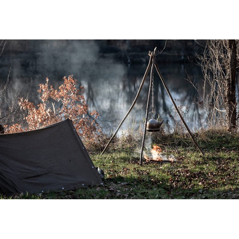 PWPAM Camping Tripod Board with Adjustable Chain for Suspending Pots