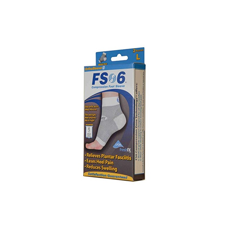 Orthosleeve FS6 Compression Foot Sleeve L/XL (Sizes 9-13)