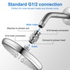 Swivel Shower Head Adapter, Sturdy Thicken Shower Connector Ball Joint