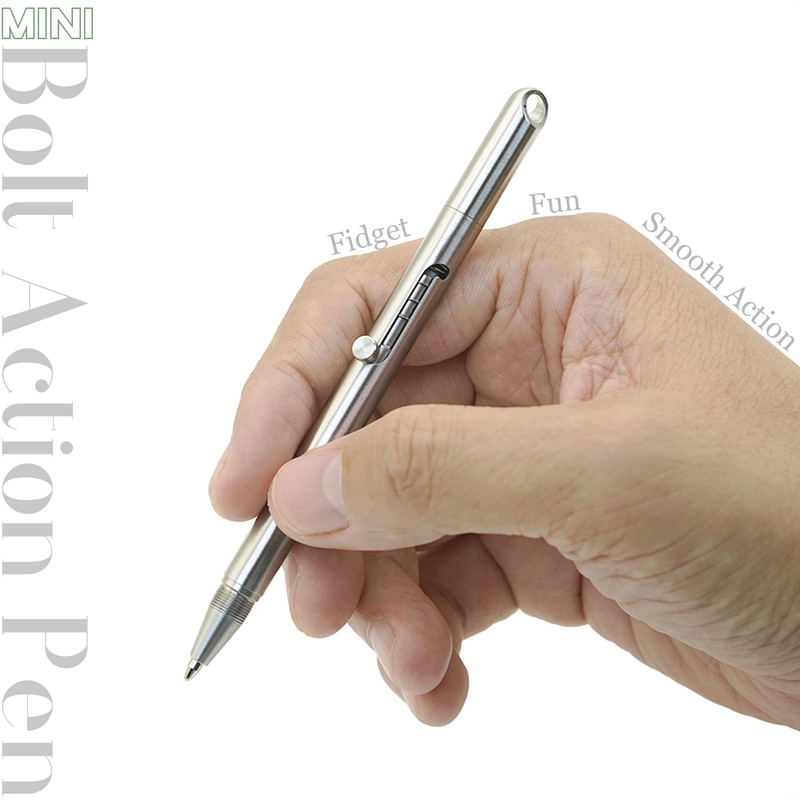 ESSSO Mini 2 in 1 Bolt Action Pen, Pocket Size