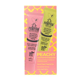 Peachy Set by Dr. PawPaw for Women - 2 Pc 0.84oz Multipurpose Soothing Tinted Balm - Peach Pink, 0.84oz Multipurpose Soothing Original Balm