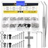 Mardatt 294Pcs M1.4 RC Screw Kit, 4mm-12mm 304 Stainless Steel