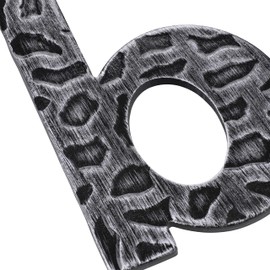 Gedotec Iron house number made of cast iron - anthracite, letter: B, weatherproof and rust-proof, antique classic look, 120 mm, number boards can be individually assembled as required