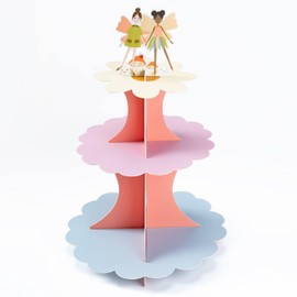 Cheerland Woodland Fairy Cupcake Stand for Forest Themed Kids Birthday Celebration Party Supplies and Decorations