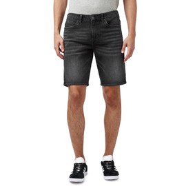 Buffalo David Bitton Men's Relaxed Straight Dean Denim Shorts, Black S23, 32 Short
