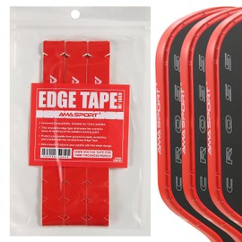 PICKLETECH Pickleball Paddle Edge Protection Tape with Logo- Paddle Head Edge Guard - Racket Edge Protects Tape -Fit Perfectly Curved Edge -No Wrinkling