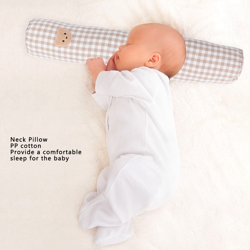 Multifunctional Baby Bolster Soft Breathable Cotton Cute Bear Pattern Infant