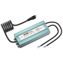 300W LED Driver 12V DC Transformer, IP67 Waterproof Low Voltage Power Converter with 3-Prong US Plug for Outdoor & Indoor LED Lights, Computer Projects
