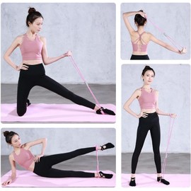 Genérico Resistance Band with Handles, Arm Exercise Bands, Chest Expander Yoga Gym Fitness Pulling Rope Elastic for Back and Shoulder Stretch Women & Men