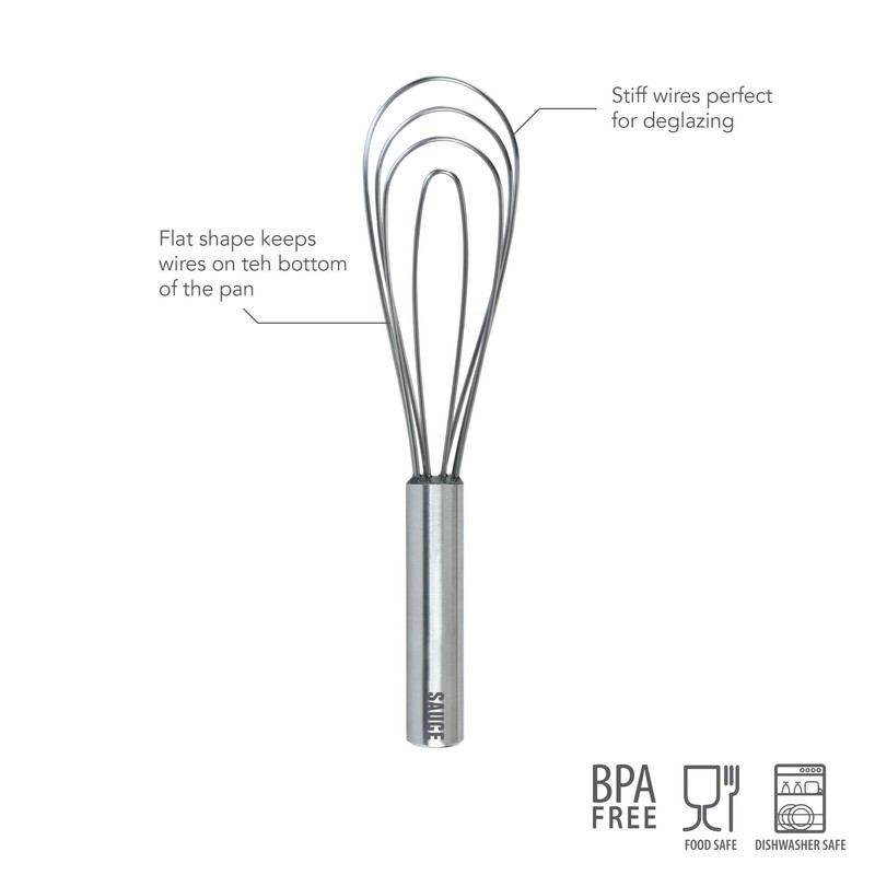 Tovolo, 10" Sauce Whisk, Silver