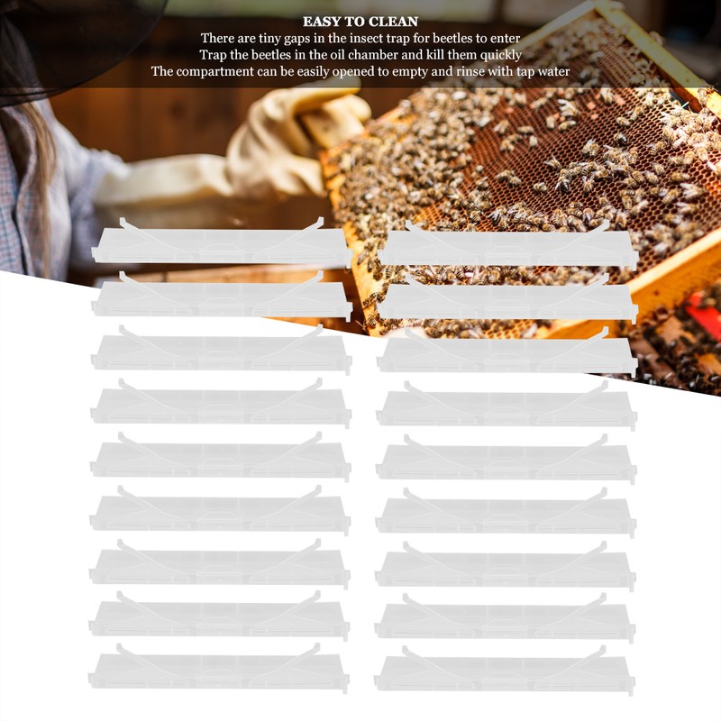 18Pcs Beehive Beetle Trap Housefly Insect Trap Beekeeper Beekeeping Equipment