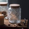ANSQU Vintage Glass Jars Set Canister Airtight Storage Jar Container