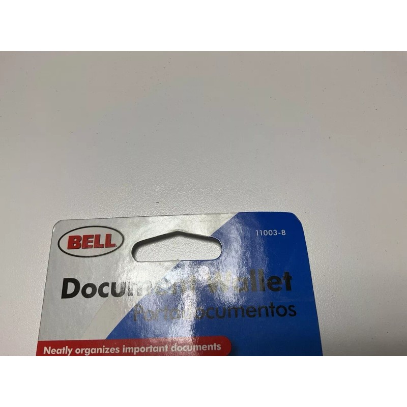 Bell 11003-8 Tri-Fold Document Wallet Organizer With Key Pocket Black