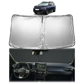 GAFAT Dacia Bigster 2025 2026 Sun Protection Front Windscreen Indoor, Dacia Bigster Mild Hybrid Windscreen Parasol Sun Visor, Cooling, UV Protection, 2025 Dacia Bigster Accessories