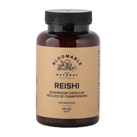 Reishi Mushroom Capsules by Bloomable I Improve Mood, Sleep, Stress Support (120 Capsules)