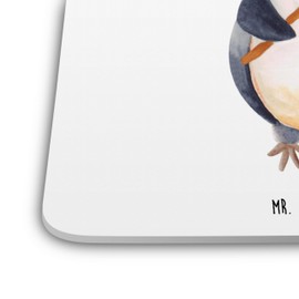 Mr. & Mrs. Panda 15er Set Untersetzer Set Pinguin Lolli - Geschenk, Rebell, Glasuntersetzer, süß, Tischuntersetzer Kork, Rabauke, Design Untersetzer