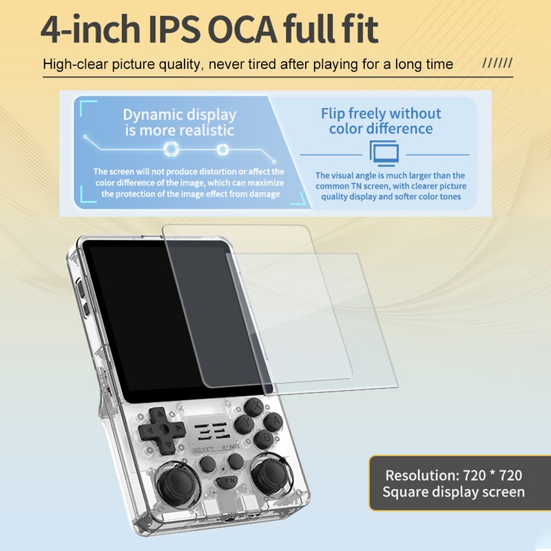 Powkiddy Handheld Game 4.0-inch IPS High-clear Screen, Open Source Game