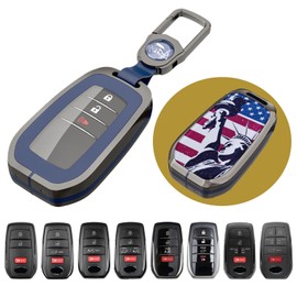 RAHALOY Key Fob Cover for Toyota RAV4, Corolla Cross, Tacoma, Highlander, Sienna, Prius, Sequoia - Heavy Duty Zinc Alloy, Anti-DropFull Fobs Cover Key Case for Toyota 4/5/6 Buttons Smart Remote Keys