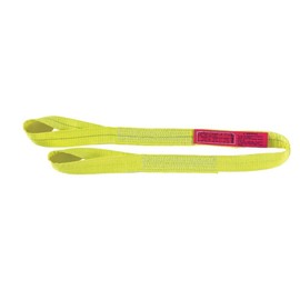 Lift-All EE1602DTX6 Polyester Web Sling, 1-ply, Eye and Eye, Twisted Eye, 2" Width, 6' Length