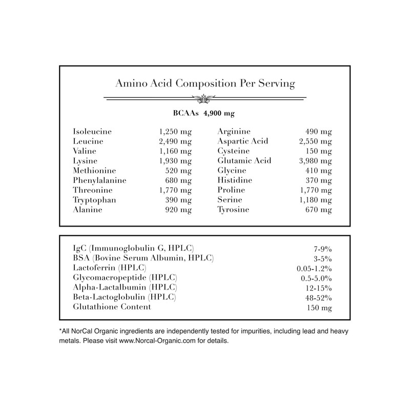 NorCal Organic Whey Protein | 100% Grass-Fed, USDA Certified |