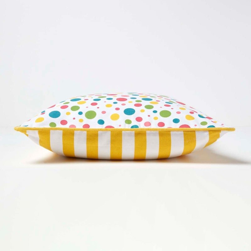 Homescapes Colourful Polka Dot Cushion Cover 30 x 50 cm