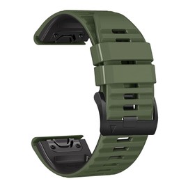 Fleshy Leaf 22mm Armygreen Nylon Ultralight Sport Loop Watch Band for Garmin Fenix 6/7/EPIX 2/Forerunner 955/Quatix 5/Instinct/Forerunner 935/MARQ