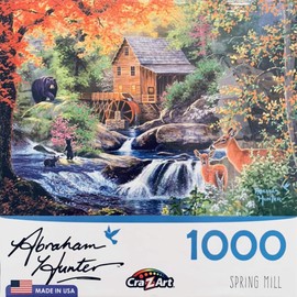 Abraham Hunter 1000 Piece Jigsaw Puzzle - Spring Mill