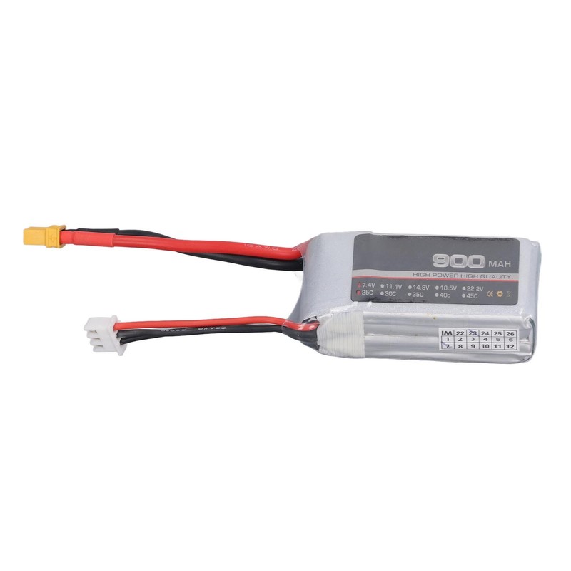 LiPo Battery 25C 900mAh XT30 Connector Stable Powerful Performance RC