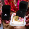 Udewo 2 PCS Ring Gift Boxes, Single Velvet Ring Box