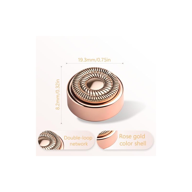 Replacement Heads Compatible with Flawless Facial Hair Remover, Replacement Blades