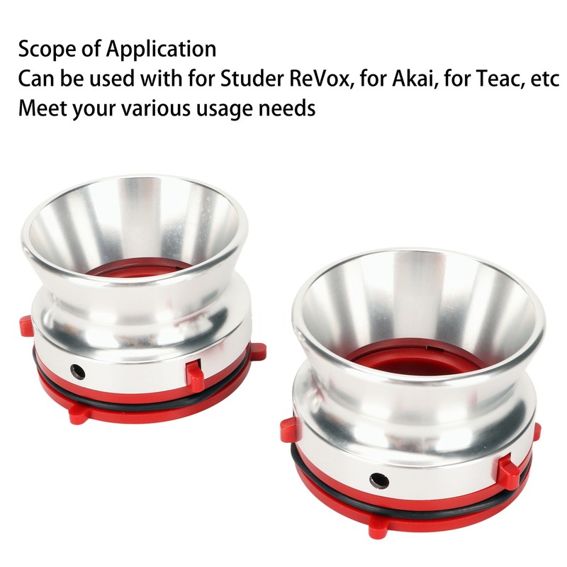 1 Pair NAB Hub Adapters Professional Polished Aluminum Reel to