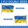 Double Sided Ukraine Trident Flag 3x5 ft Outdoor- Ukrainian National
