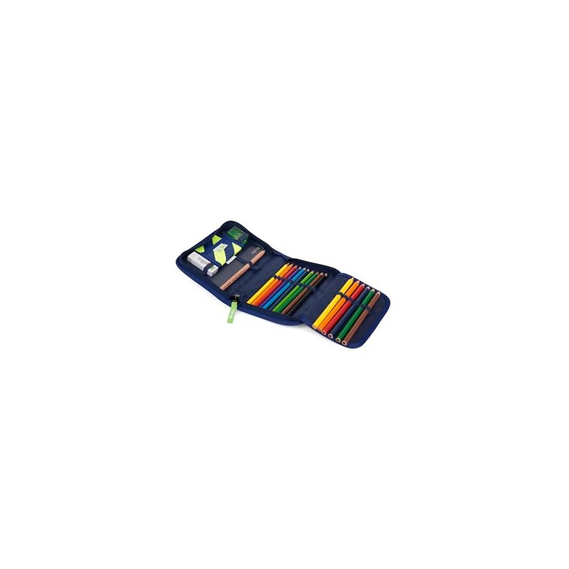 ergobag Hard Case Set of 22, Lyra Colouring Pencils, Timetable,