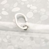 Pebble Pattern Waterproof Translucent Shower Curtain Liner Shower Tub Liner