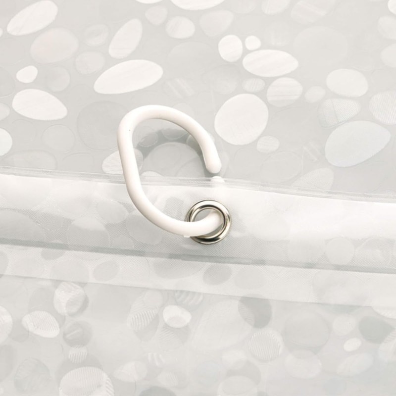 Pebble Pattern Waterproof Translucent Shower Curtain Liner Shower Tub Liner