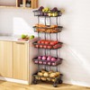 Fruit Basket Kitchen Pantry Organizers and Storage - 5 Tier