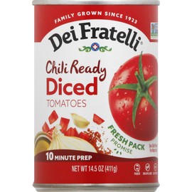 Dei Fratelli Chili Ready Diced Tomatoes - All Natural - 5th Generation Recipe (14.5 oz. cans; 6 pack)