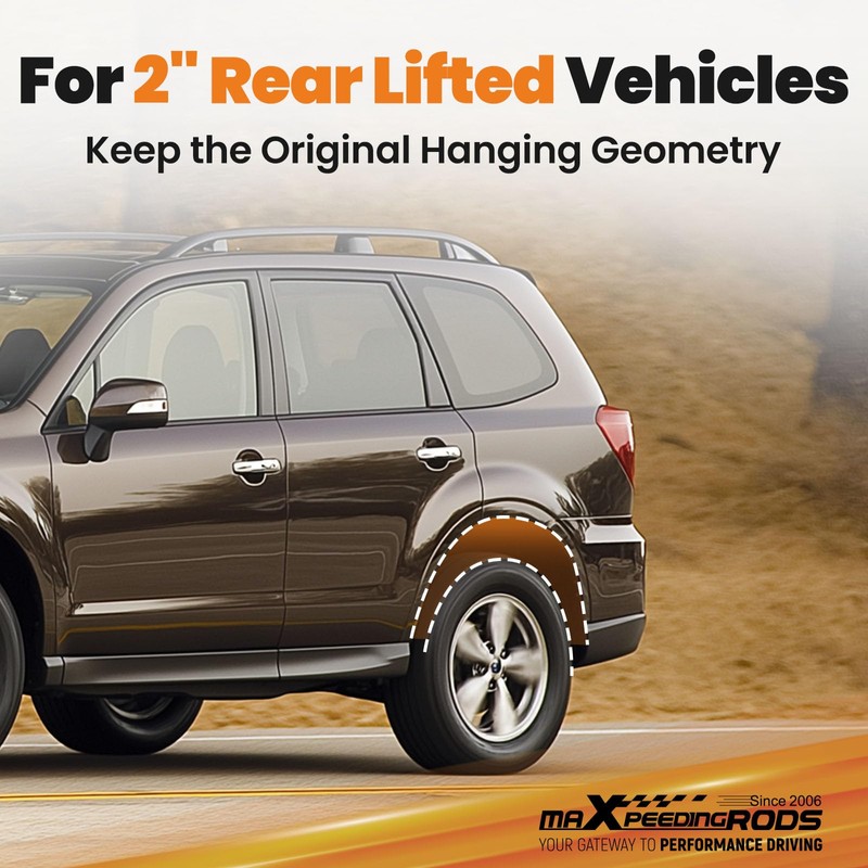 maXpeedingrods 2" Rear Trailing Arm Spacer Kit for 1993-2008 Subaru