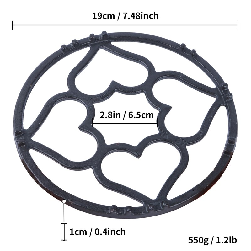 Cast Iron Gas Ring Reducer, NISPOTDOR Non Slip Wok Support