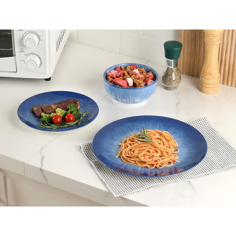 Sweejar Ceramic Dinnerware Service of 4,12 pcs Plate and Bowls