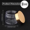 Patelai 4 Pieces Round Wide-mouth Leak Proof Plastic Container Jars