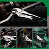 SK 5-Piece Locking Pliers Set, Long Nose & Curved Jaw