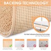 JARITTO Non-Slip Bath Mat with Chenille Microfibre Bath Mat Absorbent