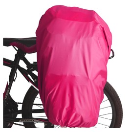 VAOLOAV 80L to 100L Bicycle Rear Rack Rain Cover Bike Trunk Rain Cover Hot Pink