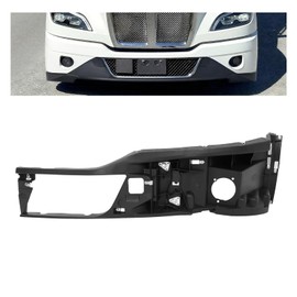 KUAFU Left Front Bumper Reinforcement Compatible with 2022 + T680 Next Gen w/Fog Light Holes Plastic(PP) Inner Bumper Support Cover Black Driver Side