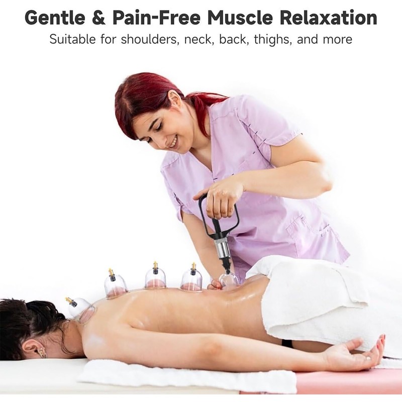 カッピング 手動式 吸い玉 真空 24個